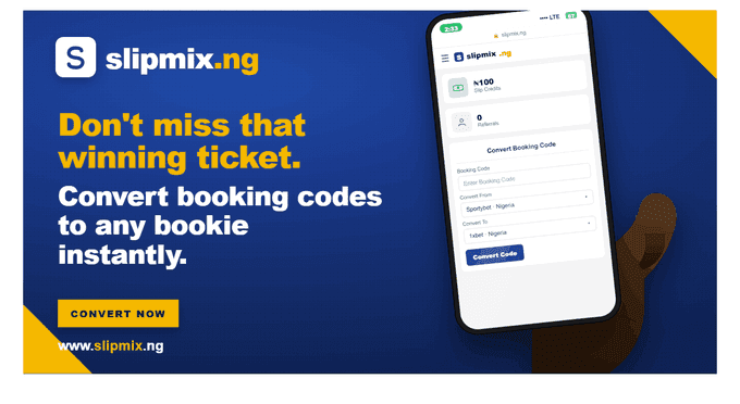 Convert a betting slip code between Nigerian bookmakers with SlipMix.